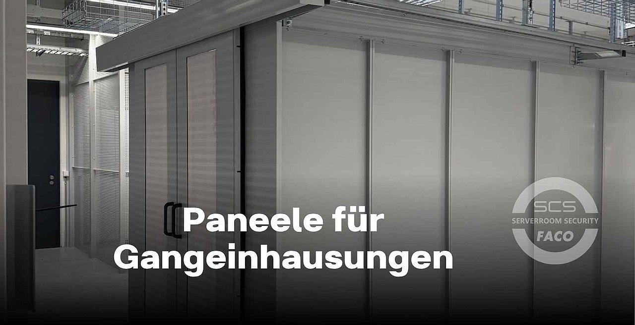 Paneele für Gangeinhausungen in Serverräumen