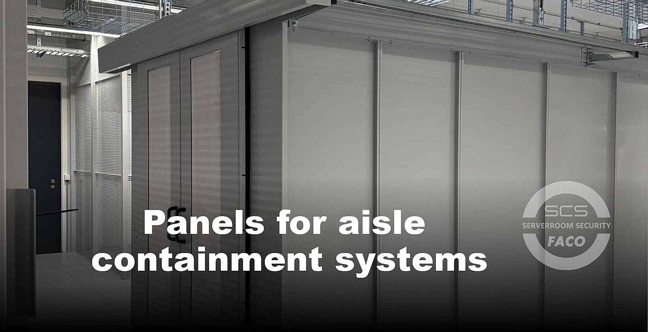 Panels for aisle containment in server rooms