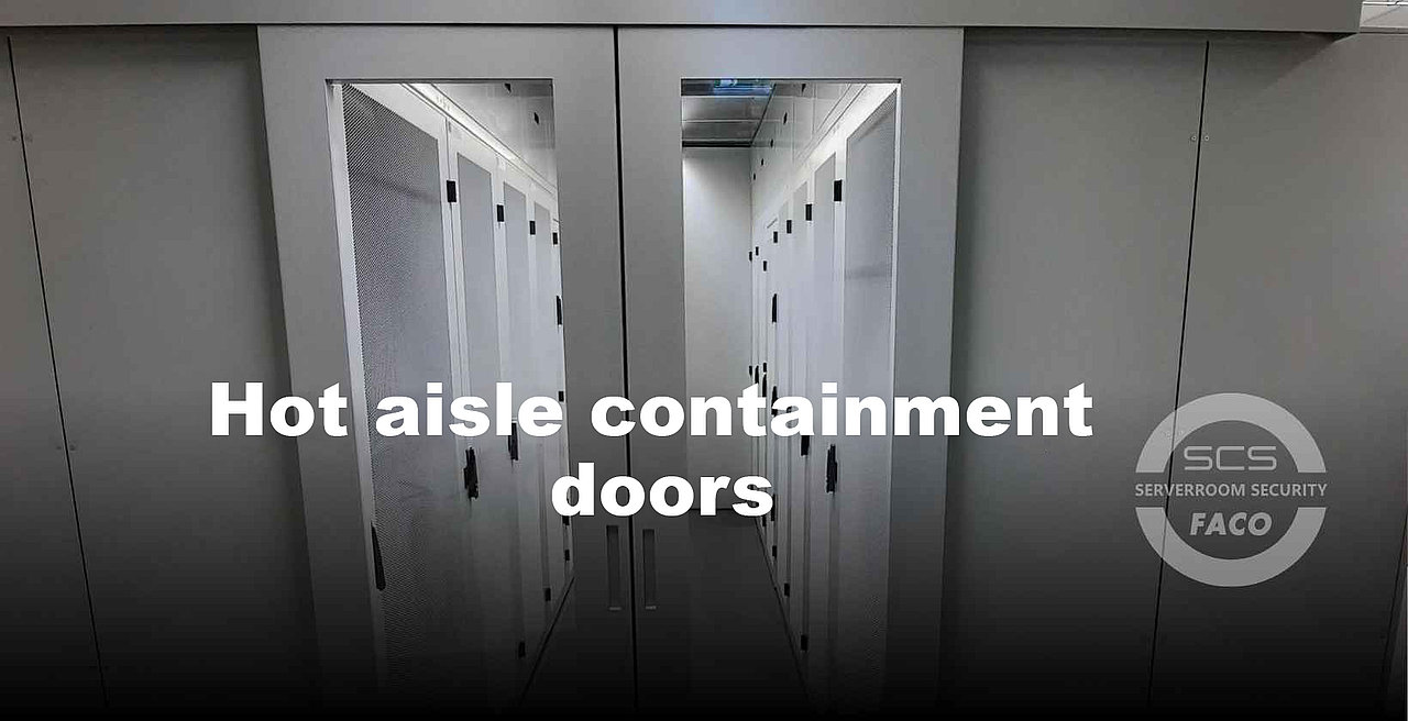 Hot aisle containment doors